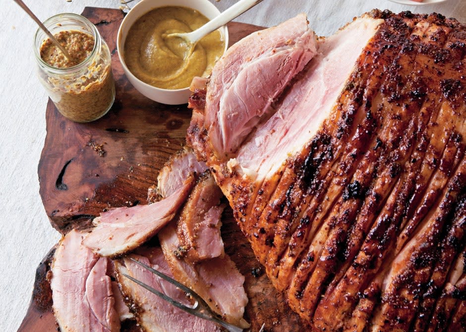 Holiday Ham With Riesling and Mustard