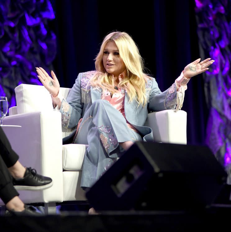 Kesha spoke at Refinery29's conference at SXSW in Austin, Texas. (Photo: Katrina Barber/Getty Images for SXSW)