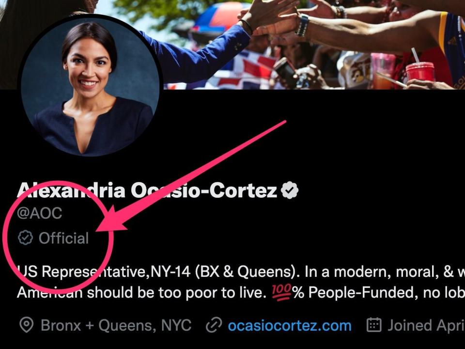 aoc twitter gray check