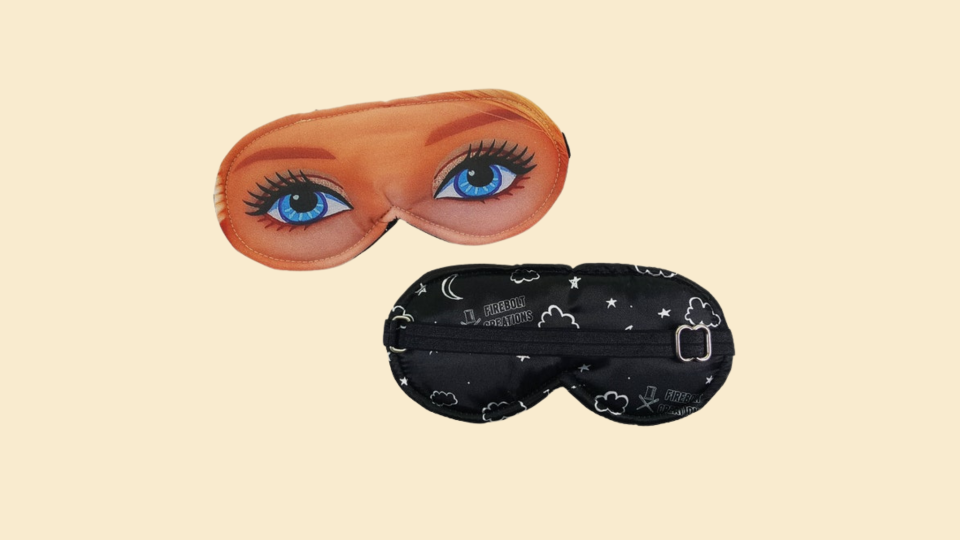 Yankee Swap gifts: sleep mask.