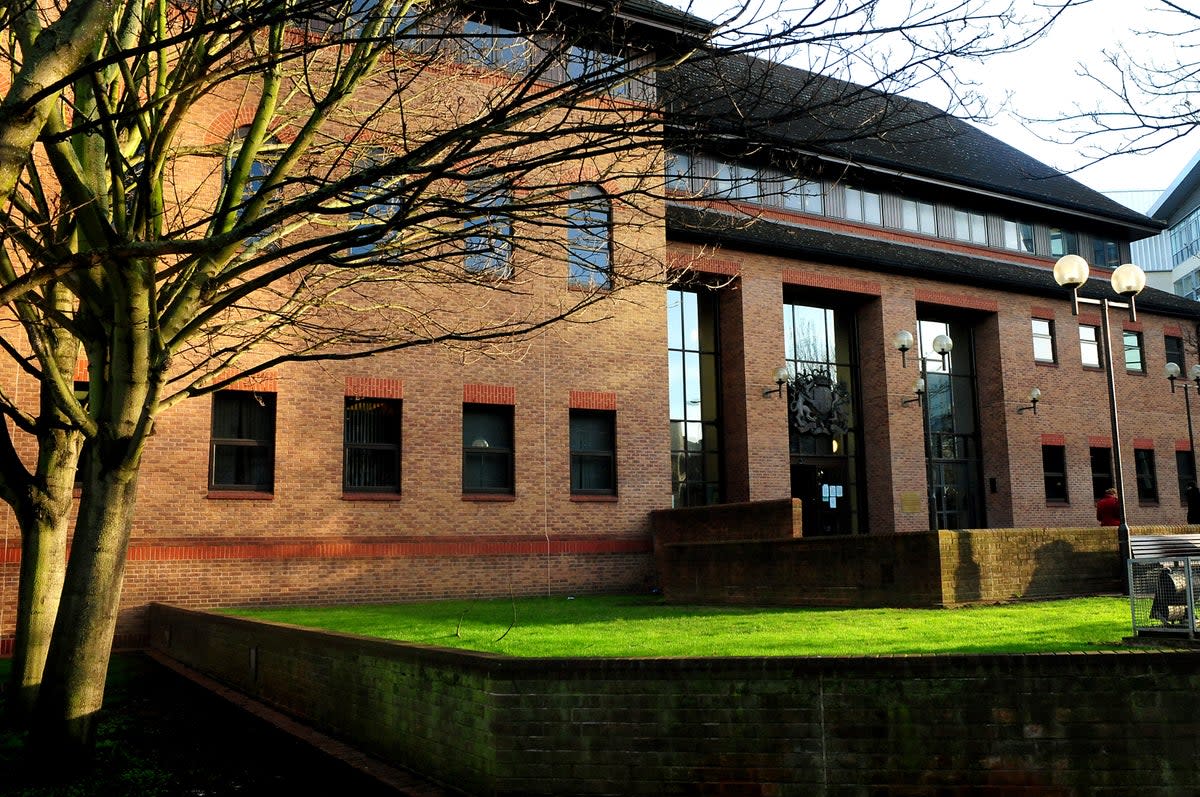 The case is being heard at Derby Crown Court (PA)