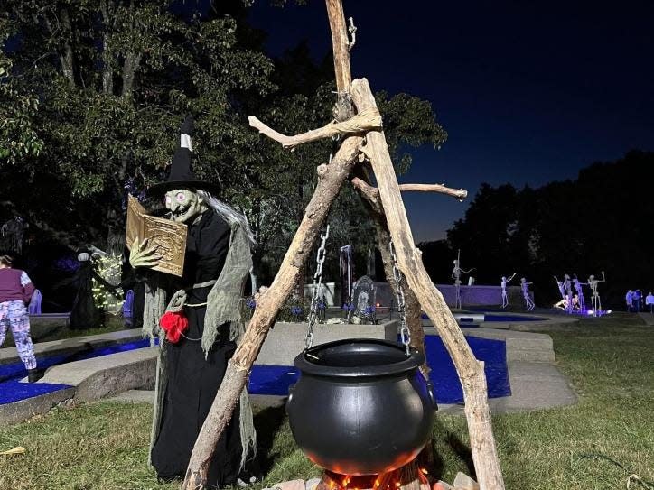 Haunted Mini Golf takes place during October at Big Bone Lick State Historical Site in Union.