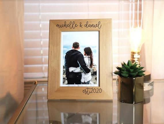 35) Personalized Picture Frame