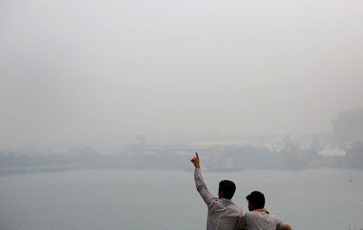 The haze on 24 September, 2015, in Singapore. (AP file photo)