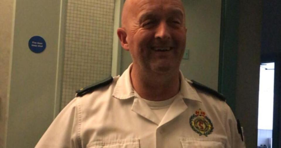 <em>‘Loss’ – tributes revealed that Mr Hunt hadn’t had a day off sick since joining the ambulance service in 1997 (Picture: MWAS/SWNS)</em>