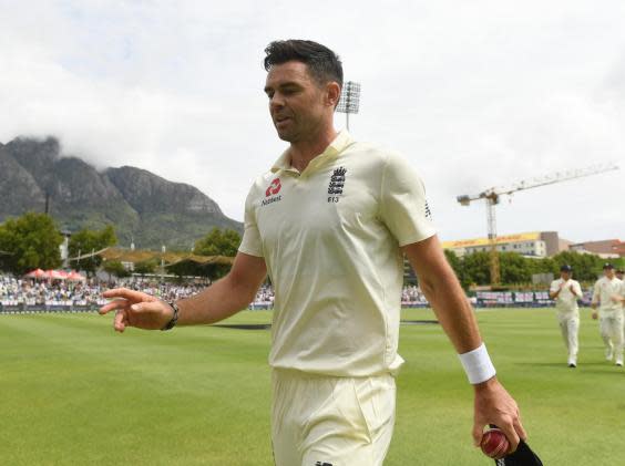 Anderson sustained a cracked rib against South Africa in the first Test of the year (Getty Images)