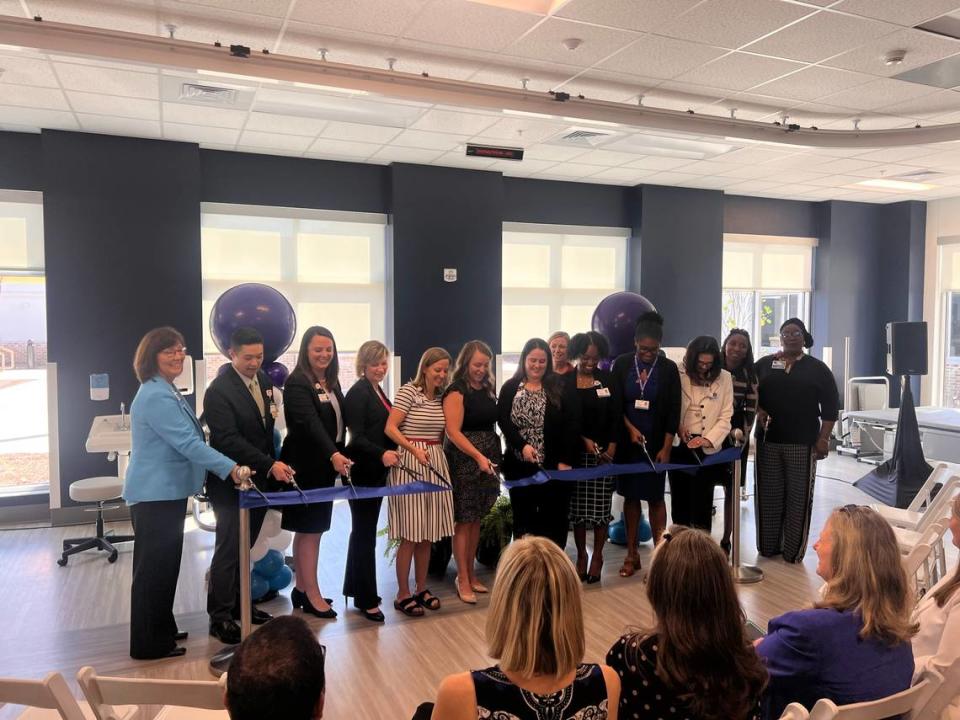 Piedmont and Encompass Health’s Rehabilitation Hospital of Columbus leadership cut the ribbon at the hospital’s grand opening event. The hospital will open for patients on September 12.