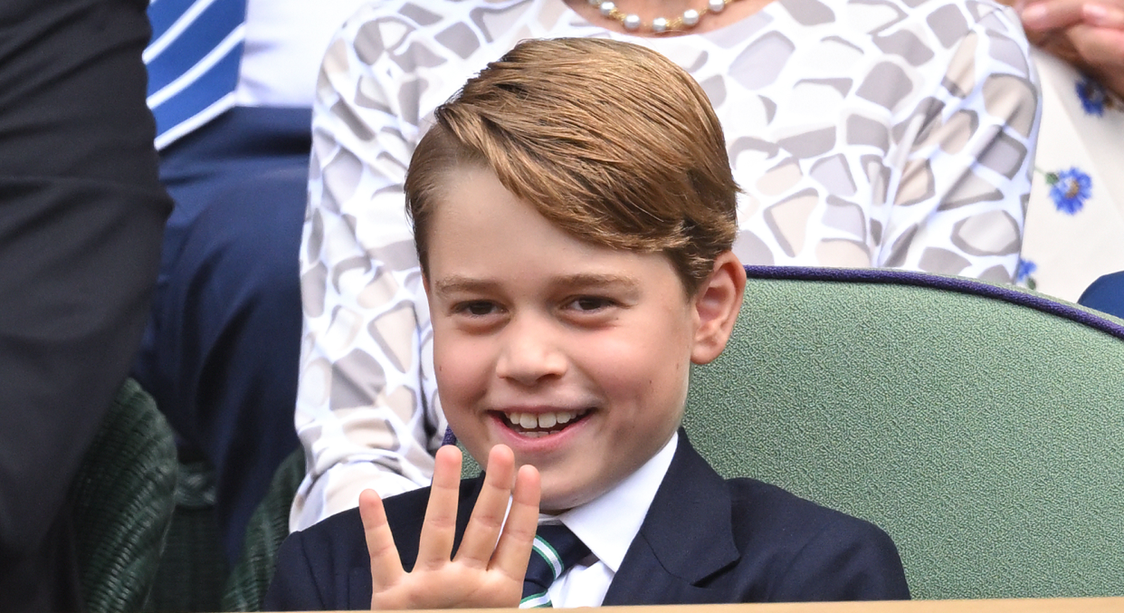 Prince George joined his parents at the Wimbledon Men's Final yesterday. (Getty Images)