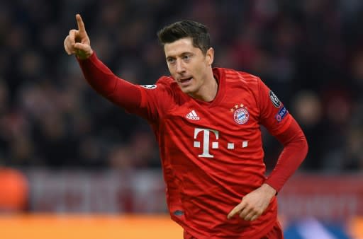 Lewandowski has scored 21 goals in 17 games for Bayern so far this season