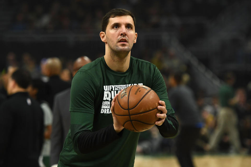 Nikola Mirotic is set to sign with Spanish club Barcelona. (Photo by Stacy Revere/Getty Images)