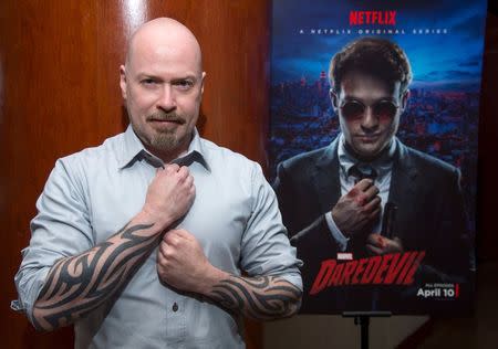 Steven DeKnight, producer of the Netflix series "Marvel's Daredevil", is photographed in Beverly Hills, California April 2, 2015. REUTERS/Phil McCarten