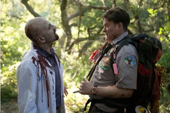 Still of David Koechner in "Scouts Guide to the Zombie Apocalypse."
