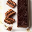 <p><strong>Waitrose says: </strong>'The Jaffa cake puts its party clothes on. Layers of airy chocolate and clementine mousse, chocolate cake, tangy clementine jelly and orange candy crush.'</p>