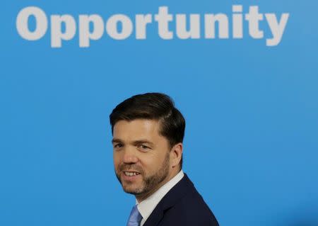 Britain's Work and Pensions Secretary, Stephen Crabb, speaks at a news conference in London, Britain June 29, 2016. REUTERS/Paul Hackett