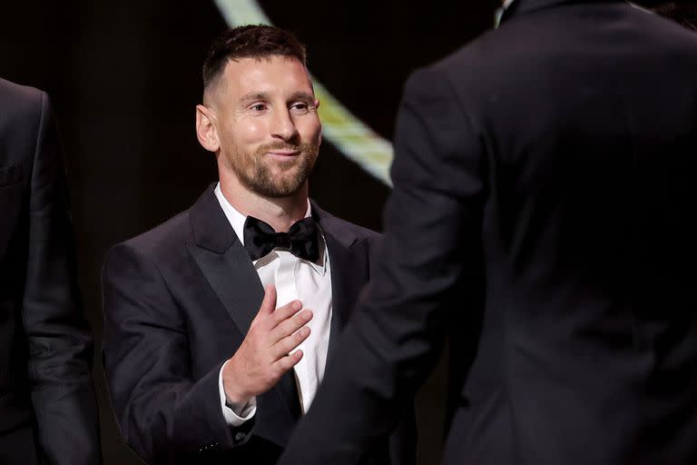 Lionel Messi, en la entrega del Balón de Oro 2023 (Photo by FRANCK FIFE / AFP)