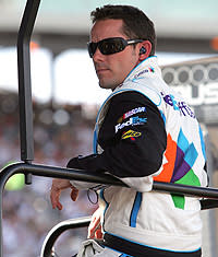 Casey Mears was on standby to replace Hamlin, but Hamlin never vacated his car