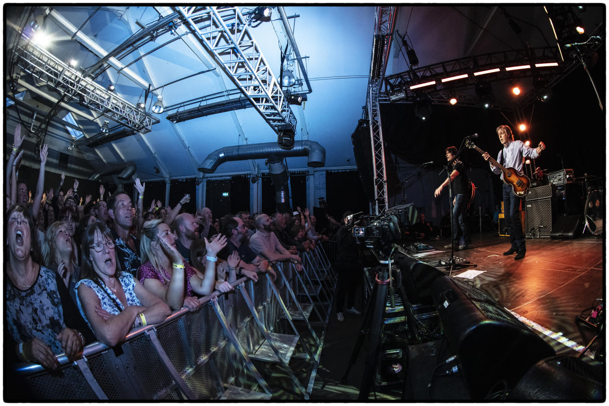 Sir Paul McCartney on stage in Frome at the Cheese and Grain (MJ Kim/2022 MPL Communications Ltd/PA)