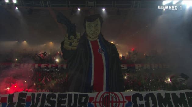 PSG-AC Milan: le magnifique tifo des ultras parisiens en hommage à Jean ...