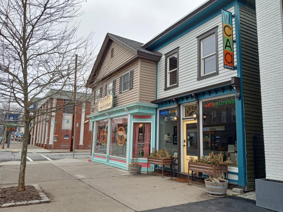 One of a dozen examples of facade projects awarded in Honesdale Borough through the Greater Honesdale Partnership is exterior renovations to the front of the new gallery home of the nonprofit Wayne County Arts Alliance at 959 Main St., at right. The WCAA acquired the property in 2023. The state Keystone Communities Program has now been offered by the PA Route 6 Alliance to help businesses across Wayne and Pike counties to improve their facades.