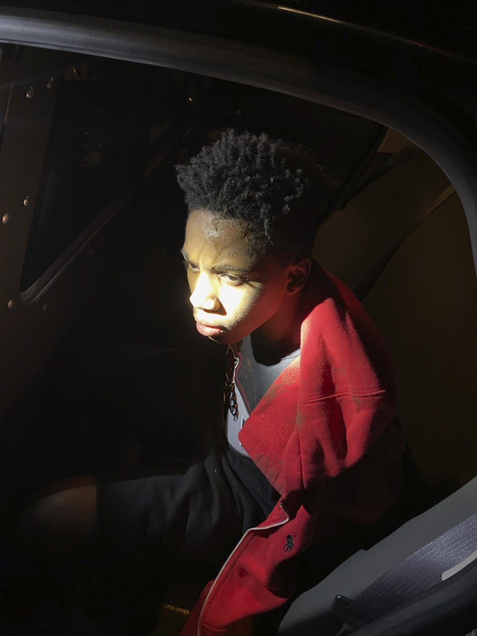 In this photo posted on Twitter and provided by the Metro Nashville Police Department is Calvin Howse. Police say two of the four teens who escaped a juvenile detention center Saturday in Tennessee have been captured. The Metro Nashville Police Department tweeted late Tuesday, Dec. 3, 2019, that 16-year-old Decorrius Wright and 15-year-old Howse were apprehended by the Juvenile Crime Task Force and Gang Unit detectives outside a condo complex in Madison, just northeast of Nashville. (Metro Nashville Police Department via AP)