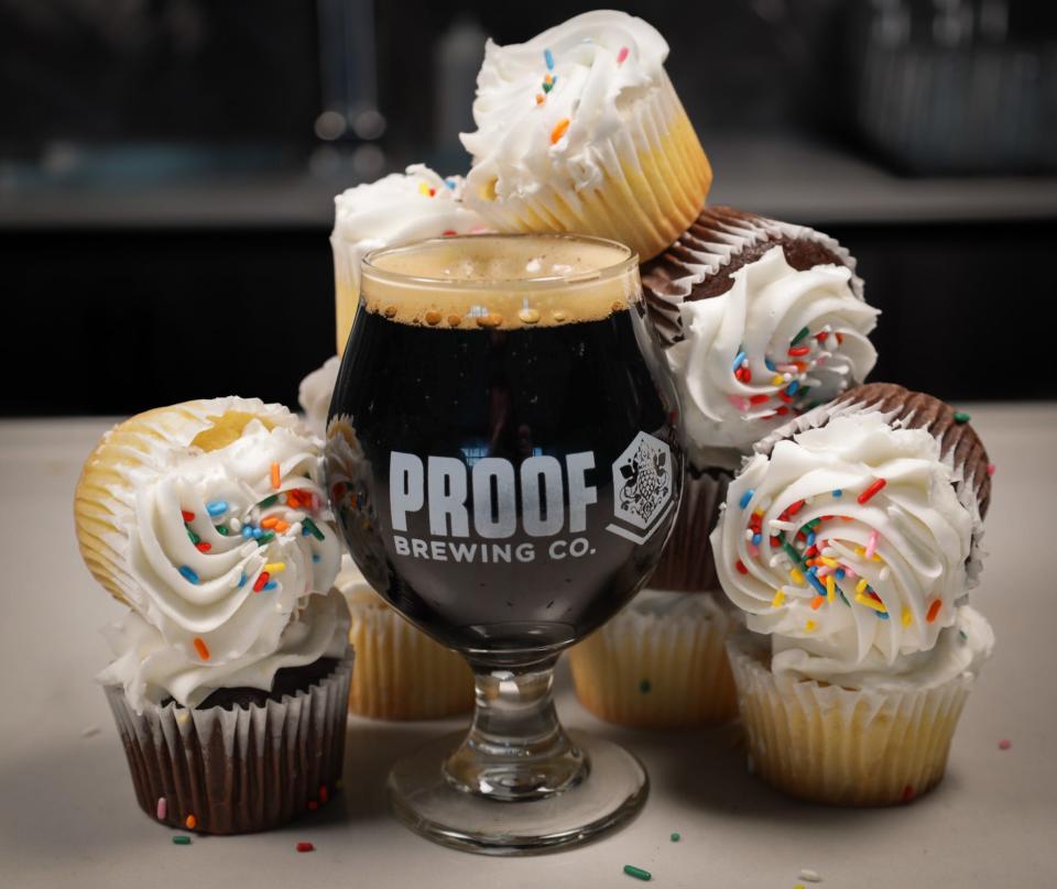 Cupcake Creatures in the Dark Sweet Stout: Proof Brewing celebrates 12 years with 12 beers on Feb. 24, 2024.