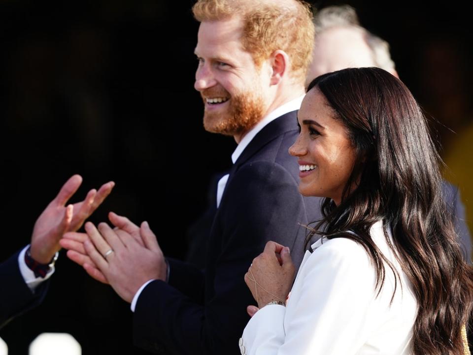 Harry was joined by Meghan for the Invictus Games last month (Aaron Chown/PA) (PA Wire)