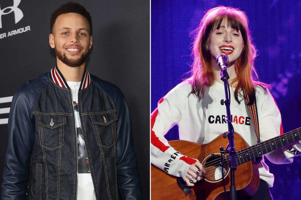 <p>Cassidy Sparrow/Getty for Tequila Avion; Jason Kempin/Getty </p> Steph Curry and Hayley Williams