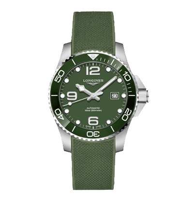 <p>Hydroconquest (green)</p><p><a class="link " href="https://www.ernestjones.co.uk/webstore/d/3598365/Longines+Hydroconquest+Men%27s+Khaki+Rubber+Strap+Watch/" rel="nofollow noopener" target="_blank" data-ylk="slk:SHOP;elm:context_link;itc:0;sec:content-canvas">SHOP</a></p><p>In addition to blue, black and grey editions, a green execution joins the line up of Longines’ primary modern dive watch collection. Green is a fashionable colour in the watch world right now, and this model hits the sweet spot between being military-inspired and stylish. Available in two case sizes, 41mm and 43mm, it is water resistant to 300m. </p><p>£1,300; <a href="https://www.ernestjones.co.uk/webstore/d/3598365/Longines+Hydroconquest+Men%27s+Khaki+Rubber+Strap+Watch/" rel="nofollow noopener" target="_blank" data-ylk="slk:ernestjones.co.uk;elm:context_link;itc:0;sec:content-canvas" class="link ">ernestjones.co.uk</a></p>