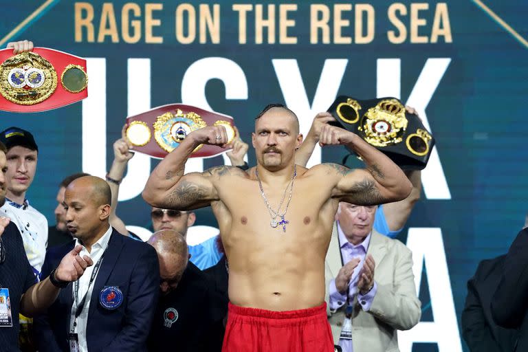 Oleksandr Usyk, de Ucrania, peleará este sábado frente al inglés Anthony Joshua