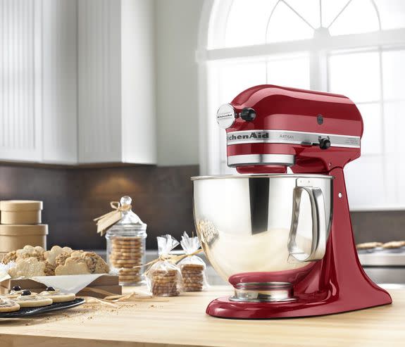 The KitchenAid 5-quart Artisan mixer.