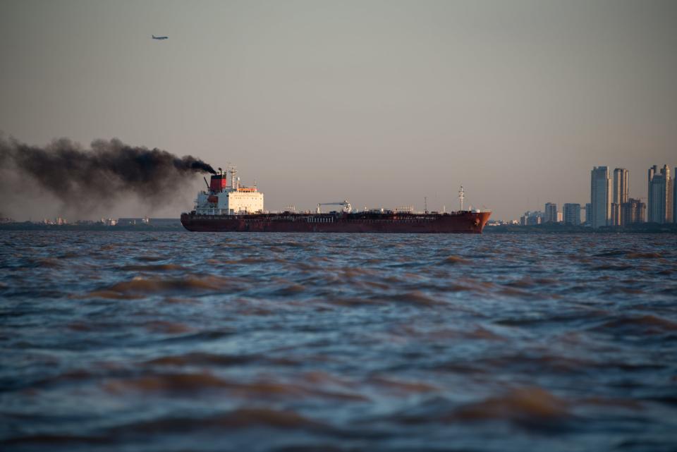 Maritime emissions are not currently counted in CO2 targets (Getty)