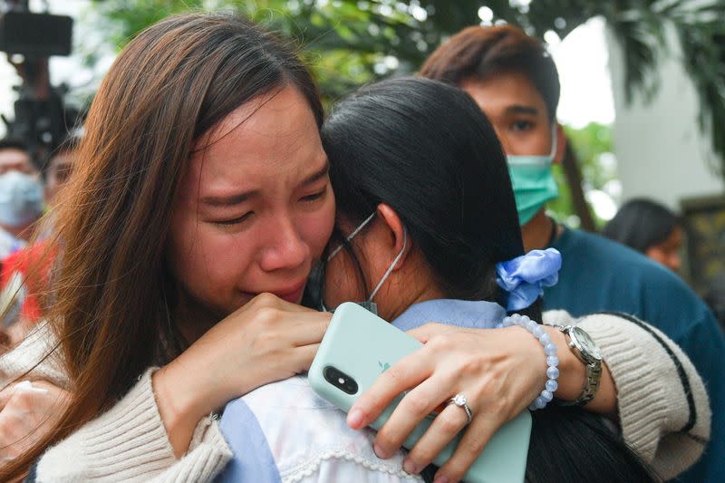 Three Thai protest leaders denied bail on royal insult charges, in Bangkok