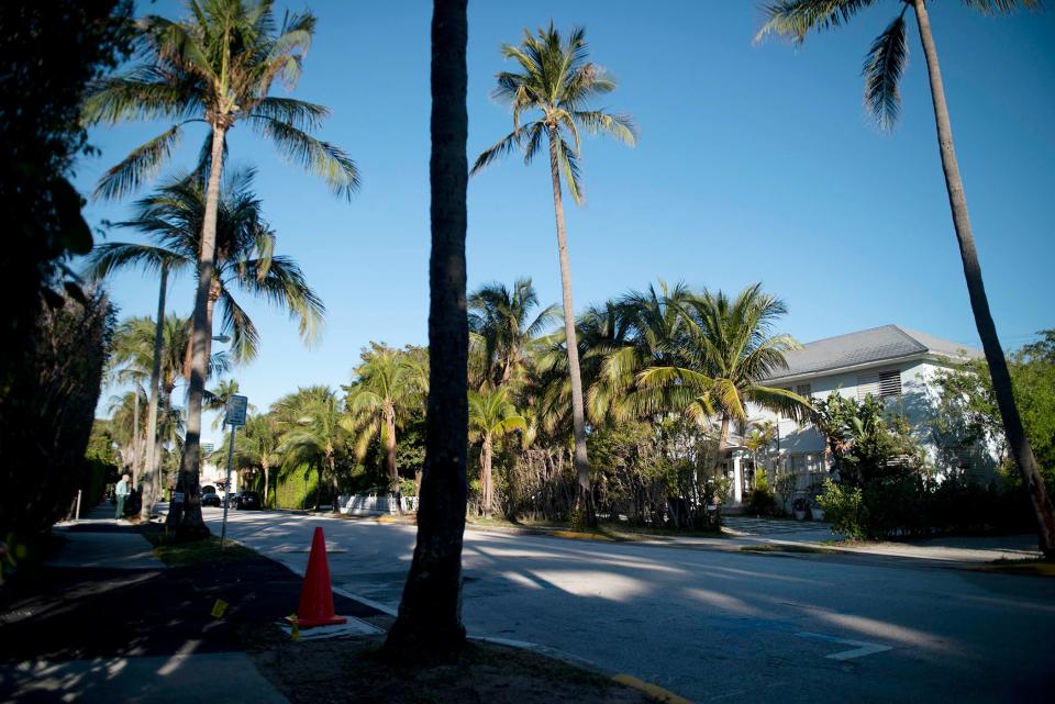 Fires were reported on the properties 145, right, and 150 Chilean Ave., left, on Monday.