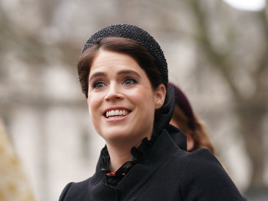 Princess Eugenie at Westminster Abbey in March 2022.