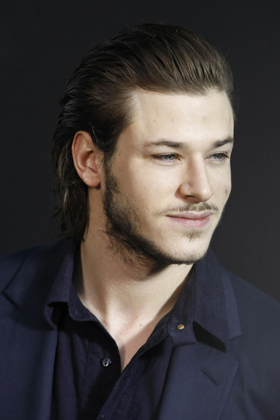 FILE - French actor Gaspard Ulliel appears at Chanel's Fall-Winter 2009-2010 ready-to-wear collection in Paris, on March 10, 2009. Ulliel died Wednesday, Jan. 19, 2022, after a skiing accident in the Alps, according to his agent's office. Ulliel, who was 37, was known for appearing in Chanel perfume ads as well as film and television roles. (AP Photo/Thibault Camus, File)
