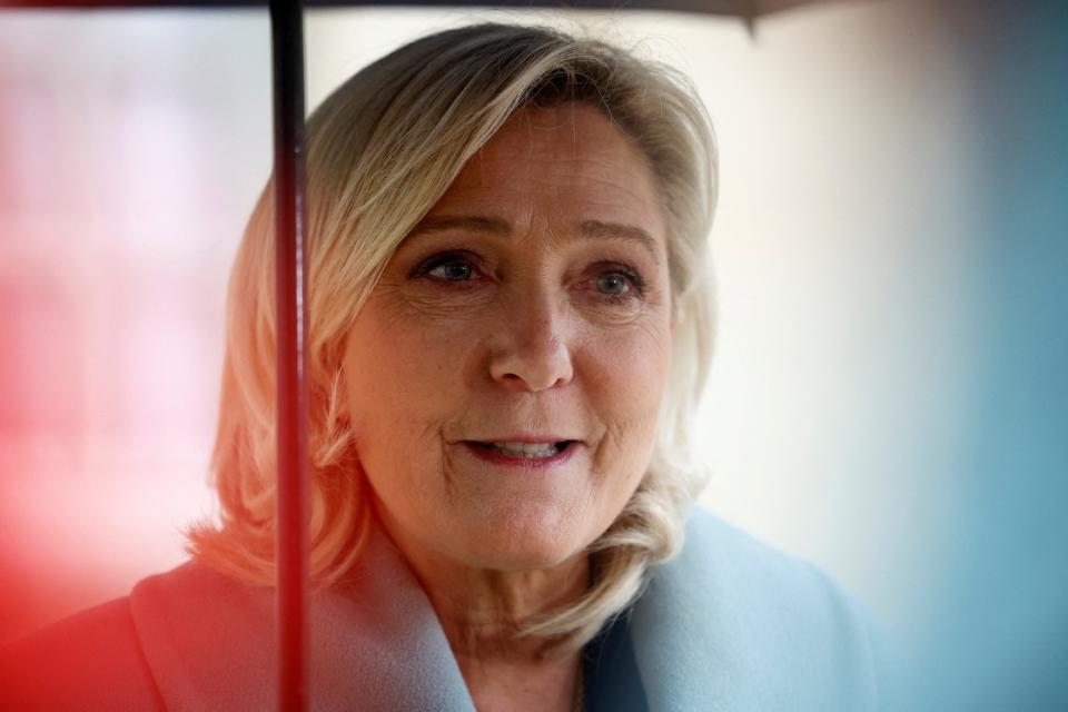 法國極右翼政黨國民聯盟領袖瑪琳勒龐。路透社