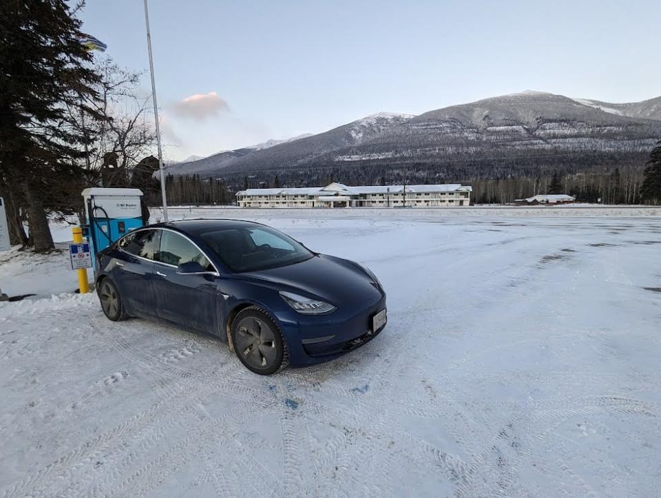 Mark Vejvoda says more EV charging infrastructure is needed, especially in Northern B.C. He says the charging station in McBride had two ports, but only one was working. 