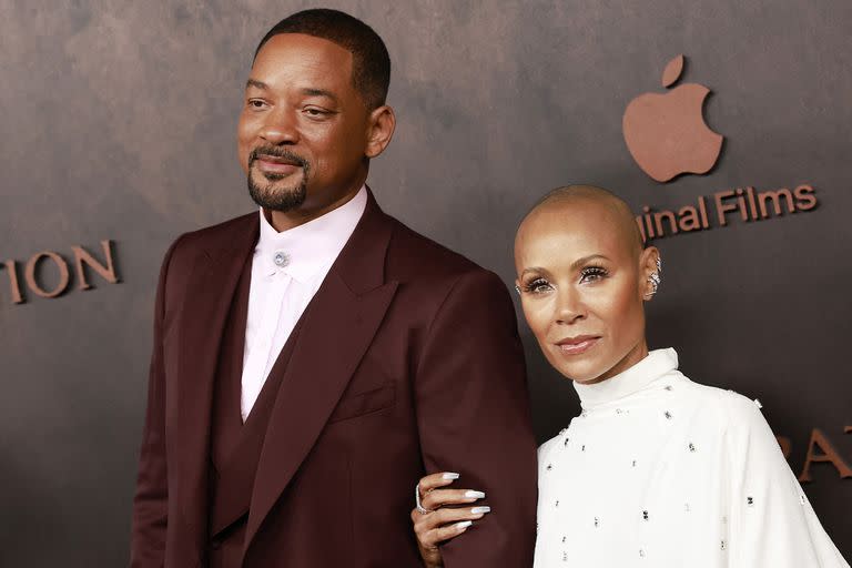 Will Smith y Jada Pinkett Smith en la premiere de Emancipation, en noviembre del 2022