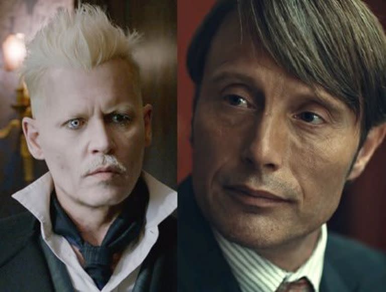 Johnny Depp y Mads Mikkelsen.