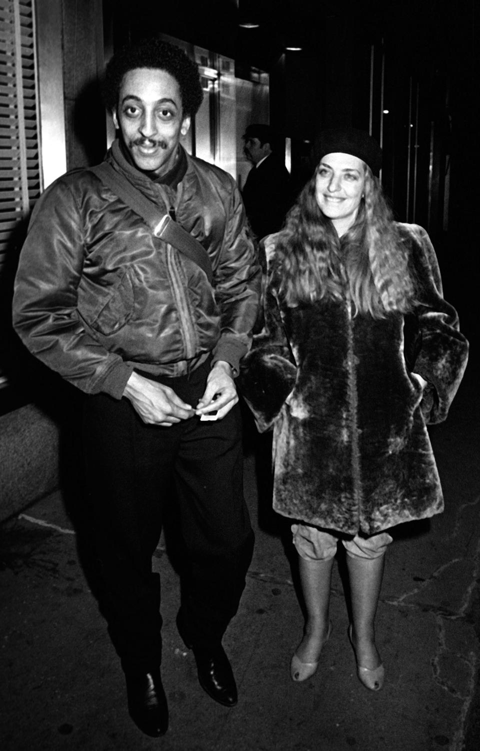 Gregory Hines and his wife at The Odeon in New York City.