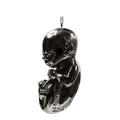 Silver Fetus Ornament: Cute or Creepy?
