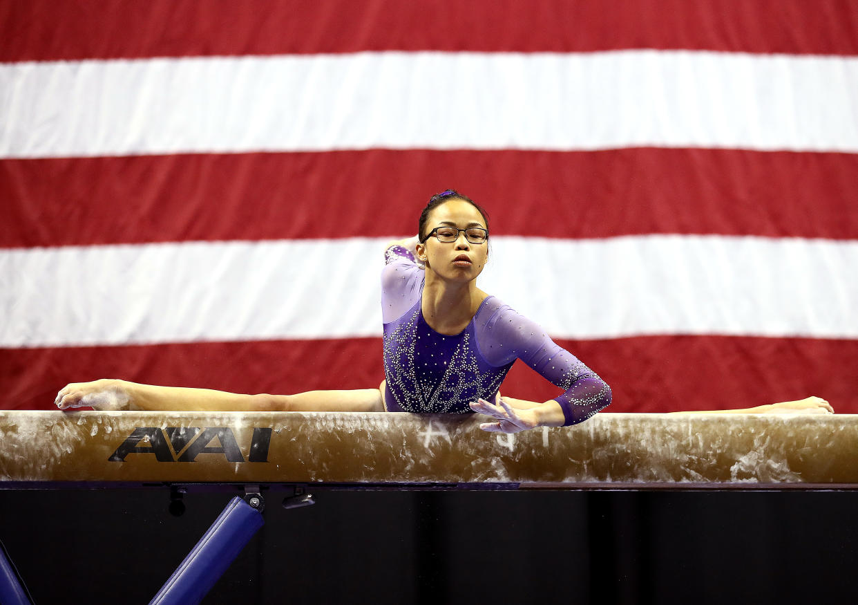 Morgan Hurd, the former all-around world champion, was chosen as a non-traveling alternate for Team USA at the world championships next month