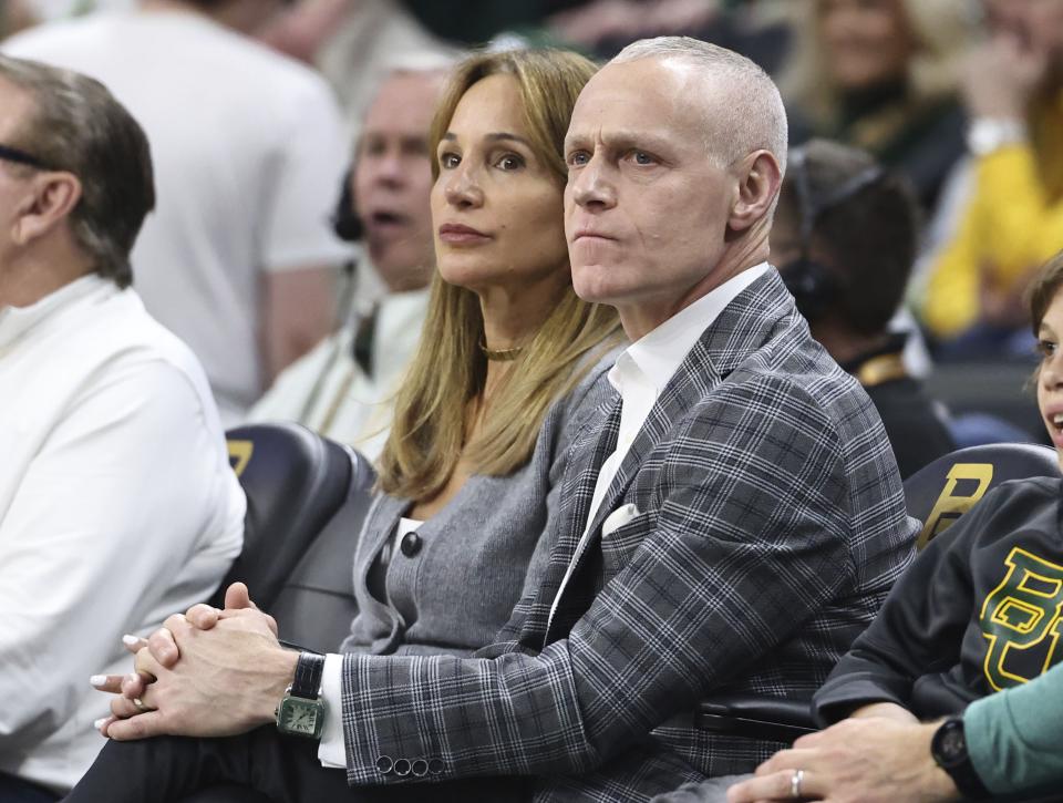 Big 12 commissioner Brett Yormark looks on during Baylor-Iowa State game Saturday, Feb. 3, 2024, in Waco, Texas. Yormark has voiced his desire to find ways to ensure “the best teams (are) competing for a national championship.” | Rod Aydelotte, Associated Press