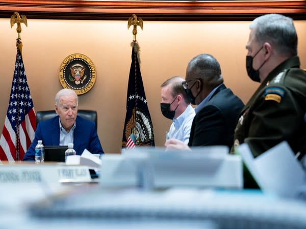 Biden meets security team to discuss security situation in Afghanistan [Twitter @WhiteHouse]