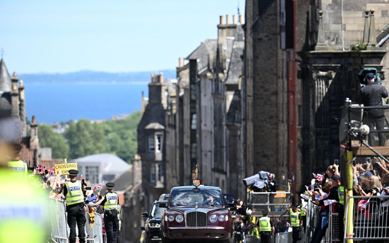 Bentley arriving  in Edinburgh in 2020