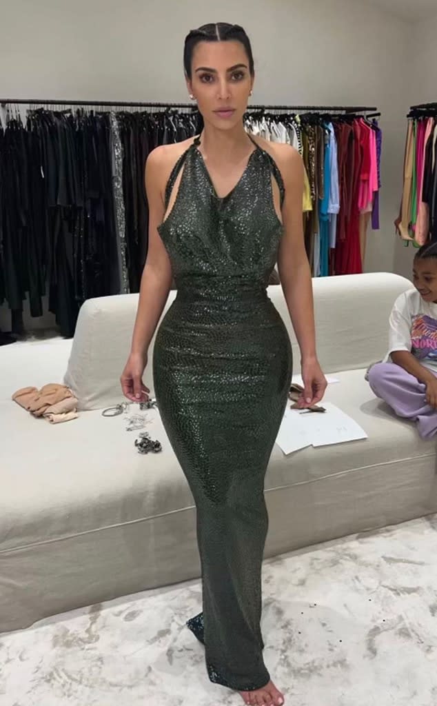Kim Kardashian, Instagram story, Marilyn Monroe dress