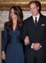 <p>As a way to honor his mother, Prince William asked Kate Middleton to marry him with his mother's ring. The ring was too big, so <a href="https://www.goodhousekeeping.com/life/a22727712/princess-diana-engagement-ring/" rel="nofollow noopener" target="_blank" data-ylk="slk:platinum beads were placed inside;elm:context_link;itc:0;sec:content-canvas" class="link ">platinum beads were placed inside</a> to make it smaller. Now, the ring is worth nearly $500,000.</p>