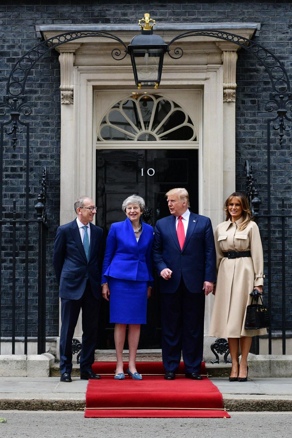 Melania Trump rewears old Celine trench coat for Downing Street visit
