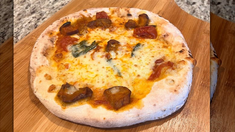 Talia di Napoli Eggplant Parmigiana pizza