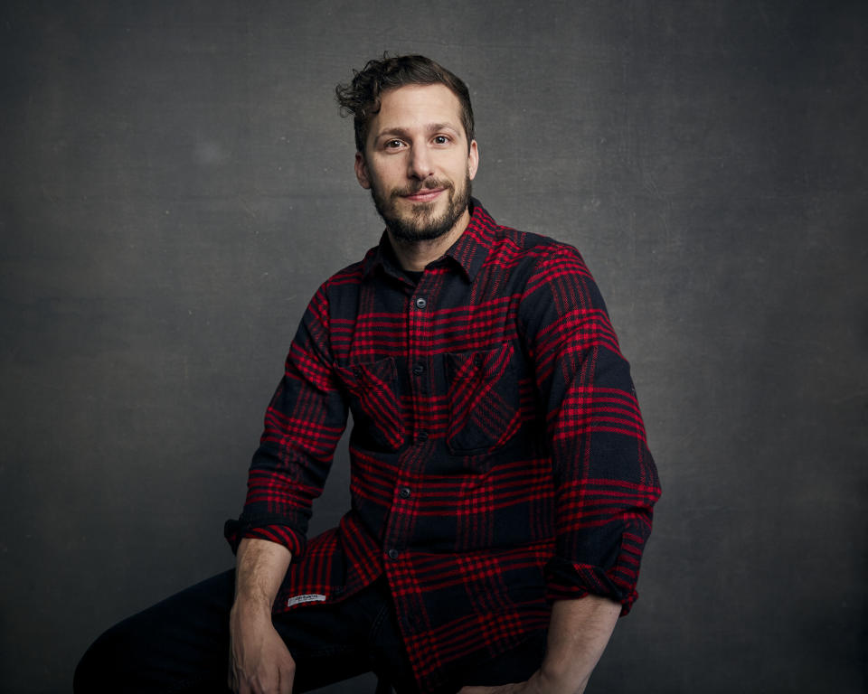 FILE - Andy Samberg poses for a portrait to promote his film "Palm Springs" during the Sundance Film Festival in Park City, Utah, on Jan. 25, 2020. The film will premiere Friday, July 10 on Hulu. (Photo by Taylor Jewell/Invision/AP, File)